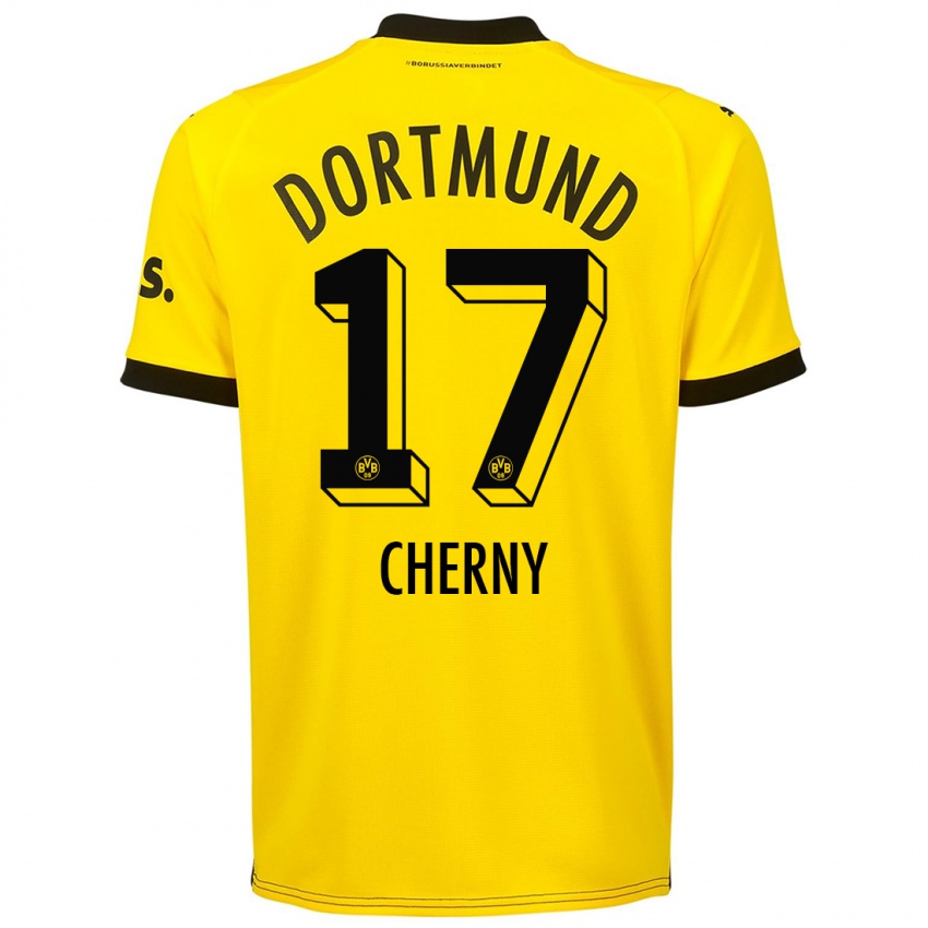 Damen Nick Cherny #17 Gelb Heimtrikot Trikot 2023/24 T-Shirt Belgien