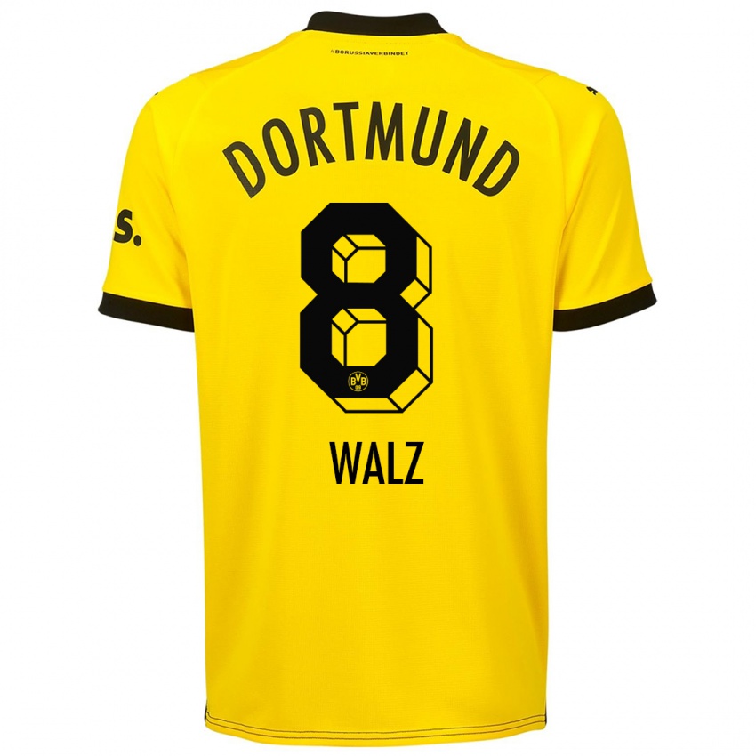 Damen Vasco Walz #8 Gelb Heimtrikot Trikot 2023/24 T-Shirt Belgien