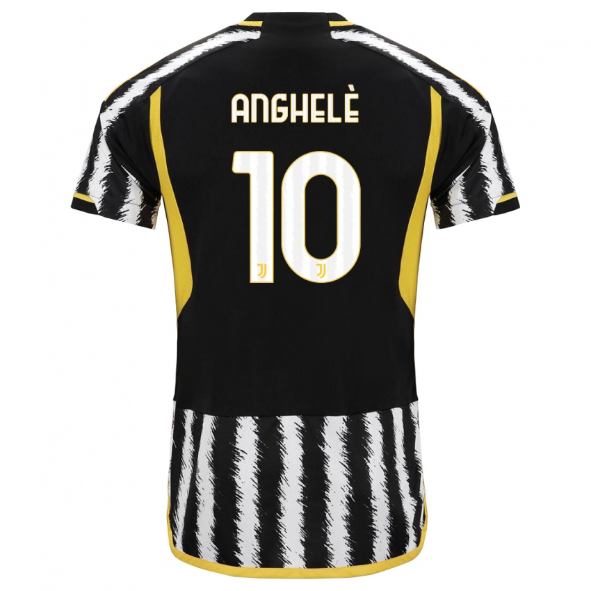 Dames Lorenzo Anghelè #10 Zwart Wit Thuisshirt Thuistenue 2023/24 T-Shirt België