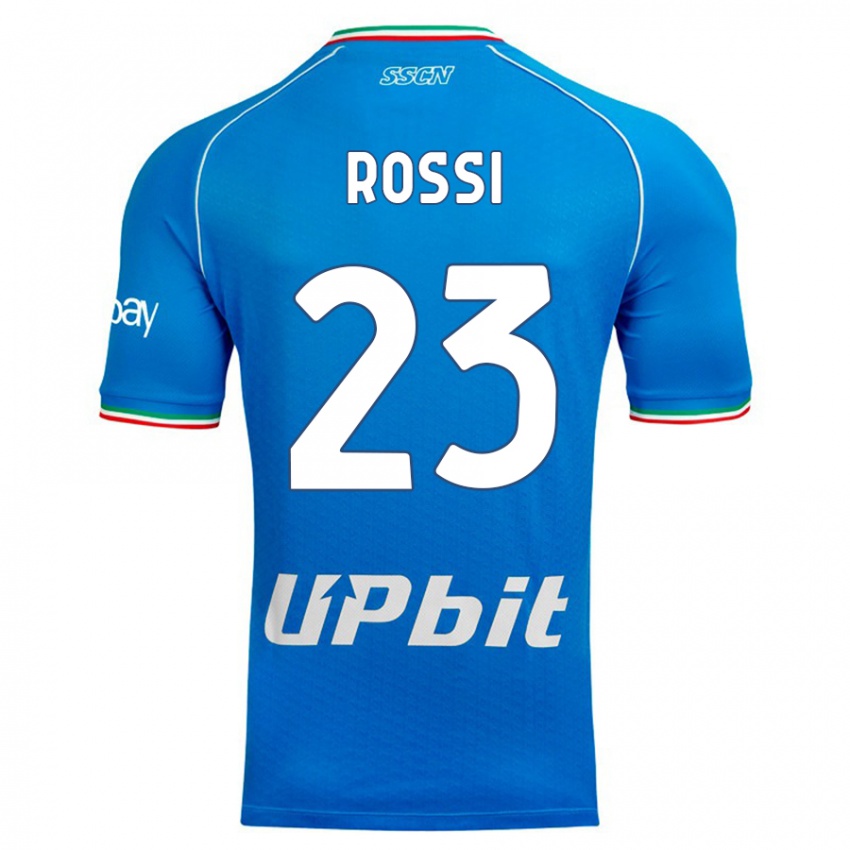 Dames Leonardo Rossi #23 Hemelsblauw Thuisshirt Thuistenue 2023/24 T-Shirt België