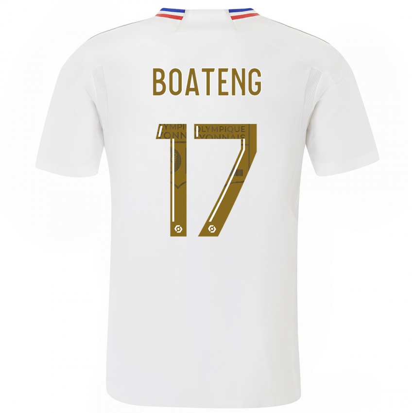 Dames Jerome Boateng #17 Wit Thuisshirt Thuistenue 2023/24 T-Shirt België