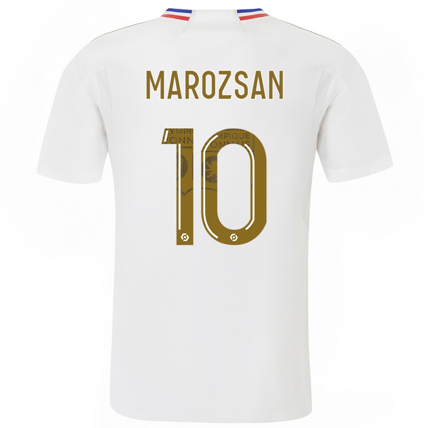 Dames Dzsenifer Marozsan #10 Wit Thuisshirt Thuistenue 2023/24 T-Shirt België