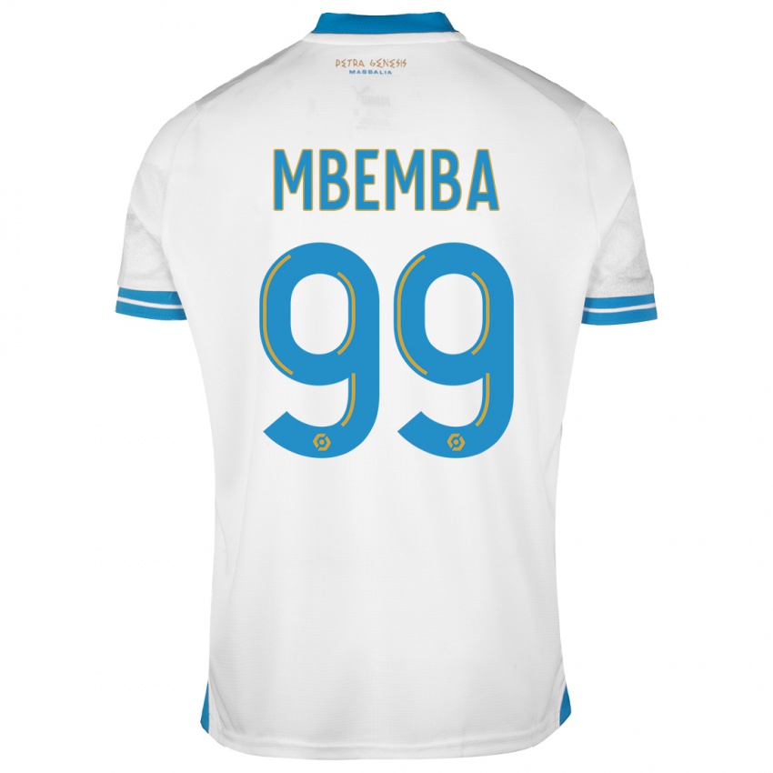 Dames Chancel Mbemba #99 Wit Thuisshirt Thuistenue 2023/24 T-Shirt België