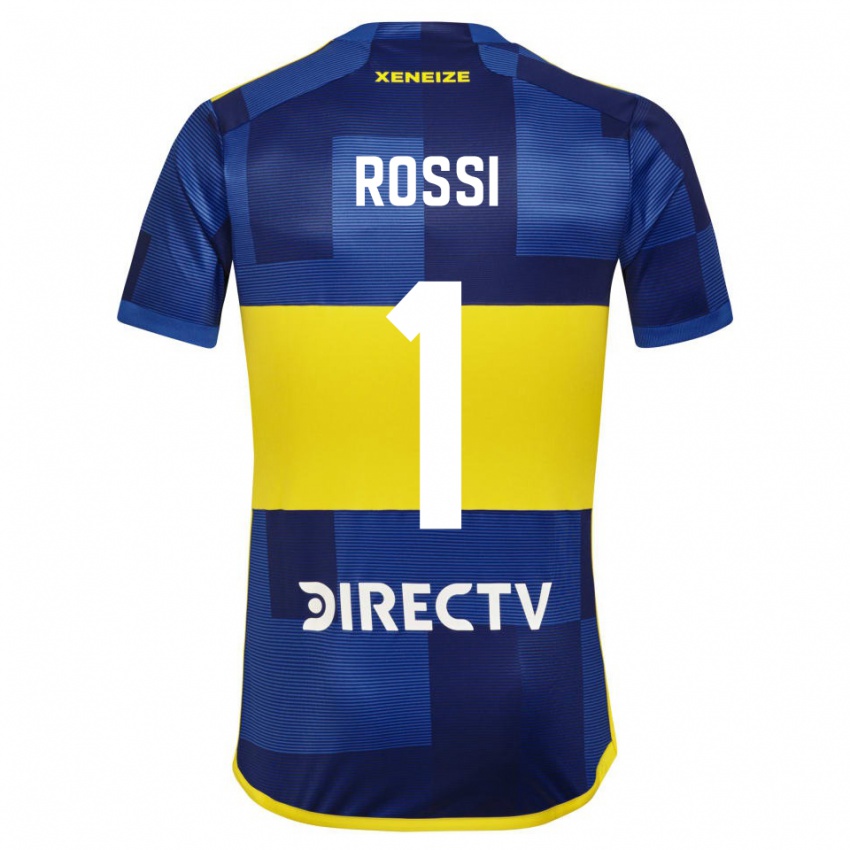 Dames Agustin Rossi #1 Donkerblauw Geel Thuisshirt Thuistenue 2023/24 T-Shirt België