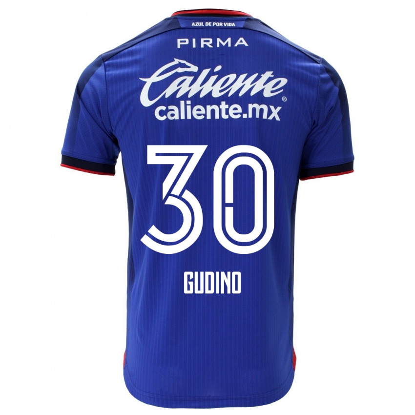 Damen Andres Gudino #30 Blau Heimtrikot Trikot 2023/24 T-Shirt Belgien