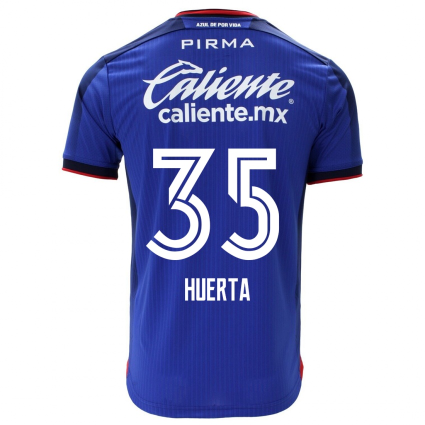 Dames Renata Huerta #35 Blauw Thuisshirt Thuistenue 2023/24 T-Shirt België