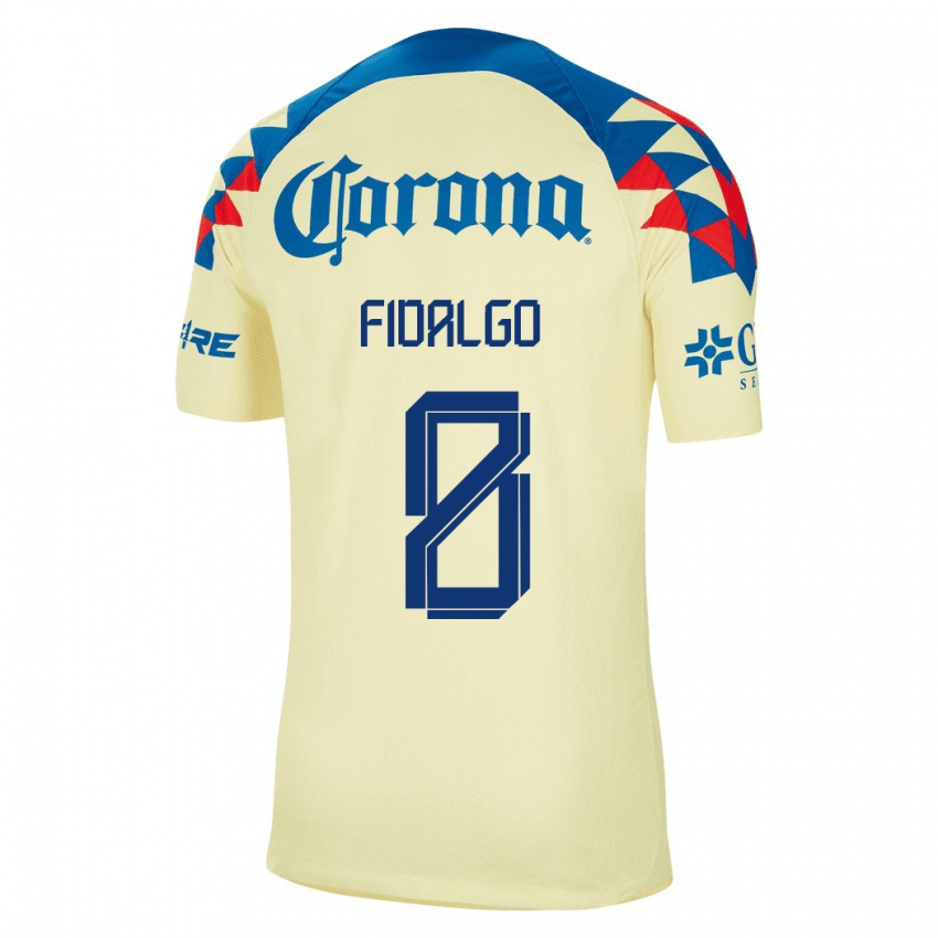 Damen Alvaro Fidalgo #8 Gelb Heimtrikot Trikot 2023/24 T-Shirt Belgien