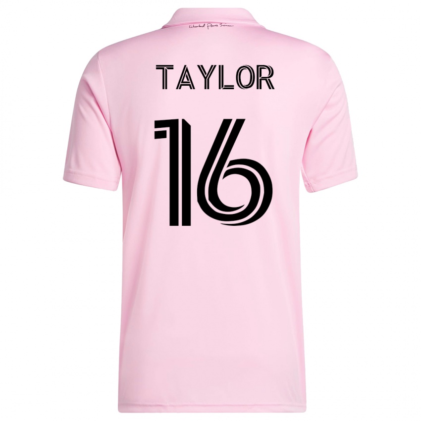 Damen Robert Taylor #16 Rosa Heimtrikot Trikot 2023/24 T-Shirt Belgien