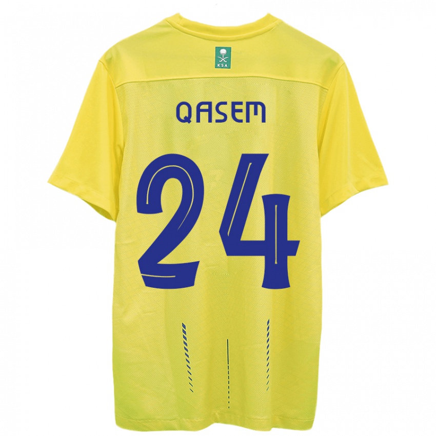 Damen Mohammed Qasem #24 Gelb Heimtrikot Trikot 2023/24 T-Shirt Belgien