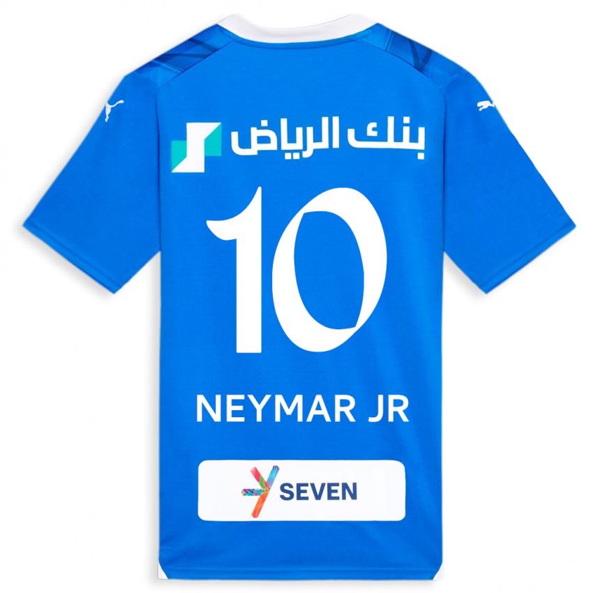 Damen Neymar #10 Blau Heimtrikot Trikot 2023/24 T-Shirt Belgien