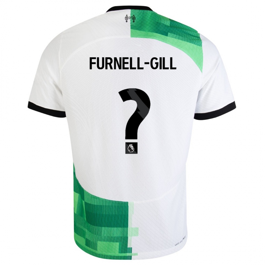 Dames Luca Furnell-Gill #0 Wit Groen Uitshirt Uittenue 2023/24 T-Shirt België
