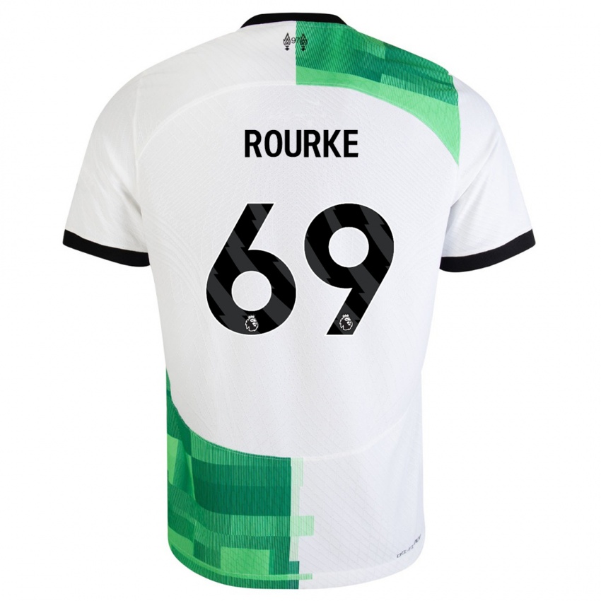 Damen Fidel O'rourke #69 Weiß Grün Auswärtstrikot Trikot 2023/24 T-Shirt Belgien