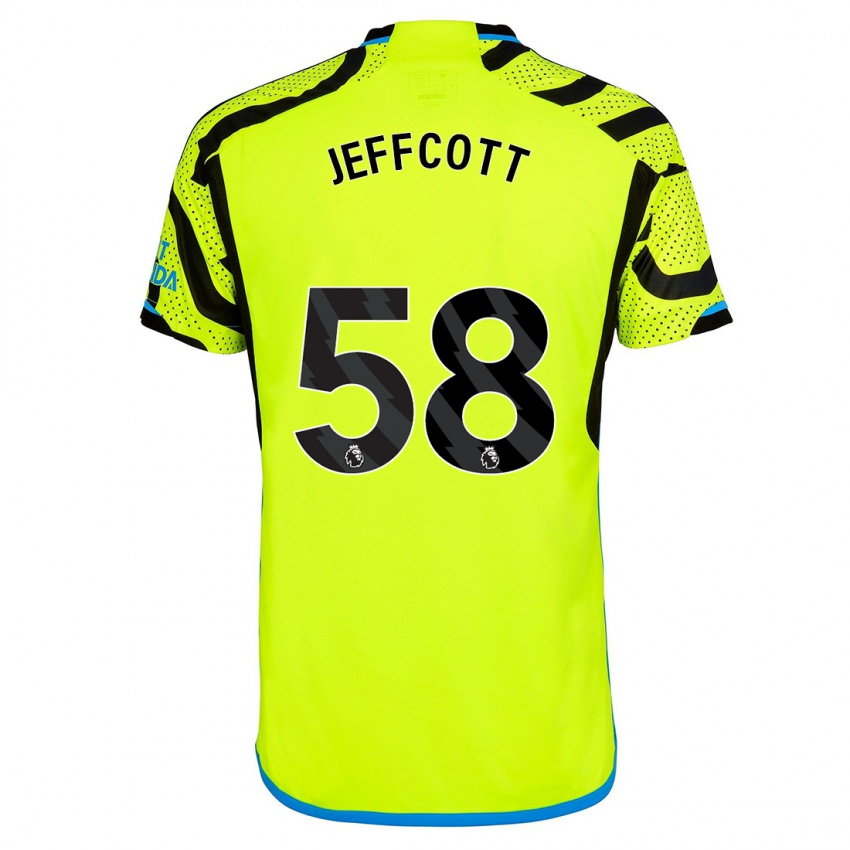 Damen Henry Jeffcott #58 Gelb Auswärtstrikot Trikot 2023/24 T-Shirt Belgien