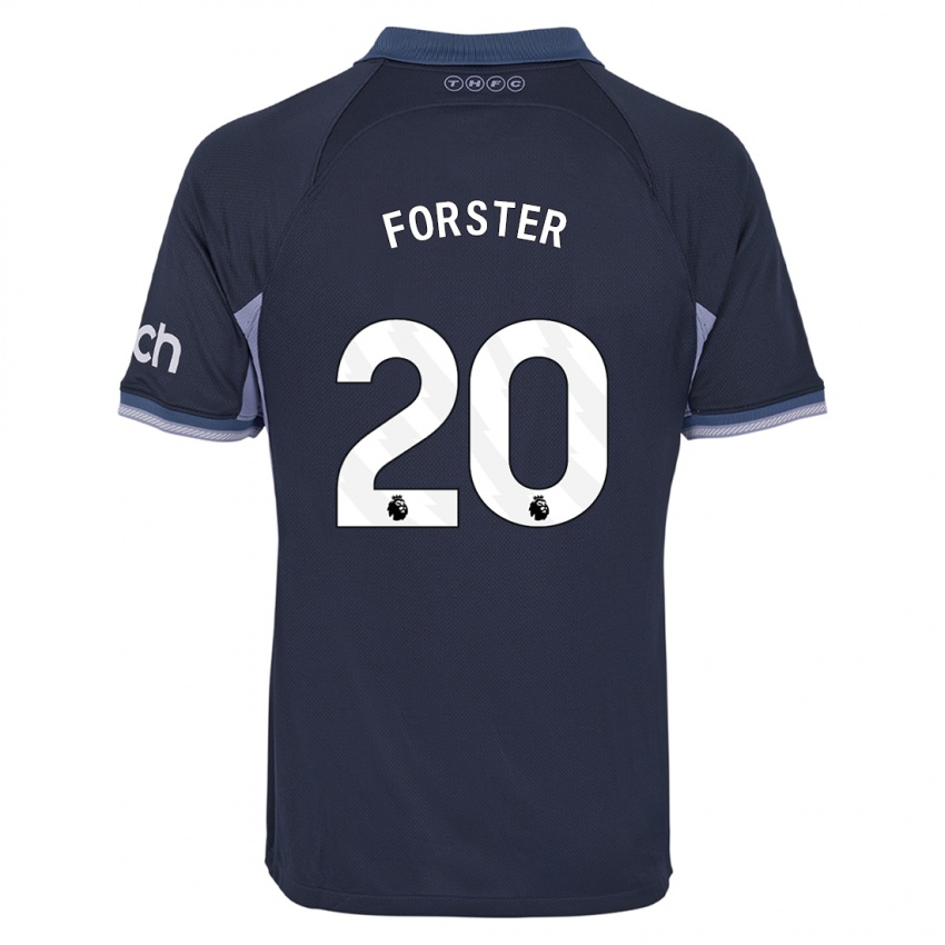 Femme Maillot Fraser Forster #20 Bleu Foncé Tenues Extérieur 2023/24 T-Shirt Belgique