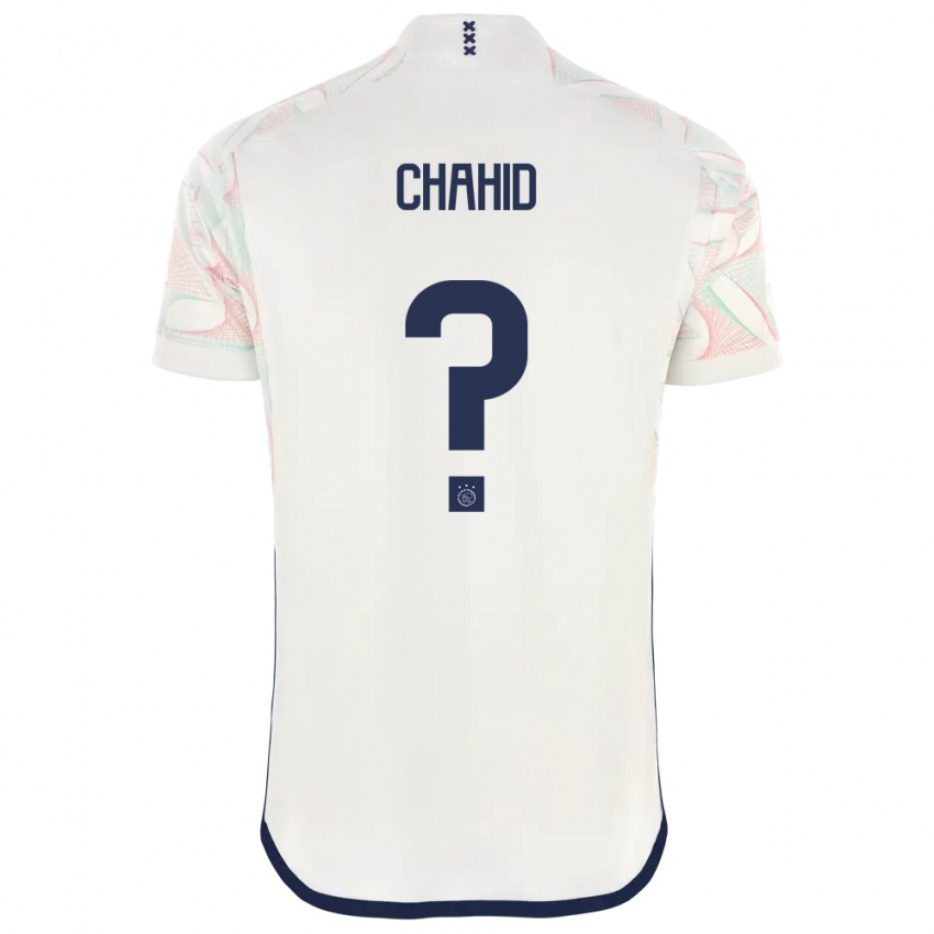 Femme Maillot Rida Chahid #0 Blanc Tenues Extérieur 2023/24 T-Shirt Belgique
