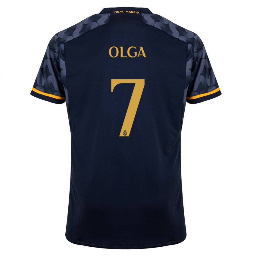 Dames Olga Carmona #7 Donkerblauw Uitshirt Uittenue 2023/24 T-Shirt België