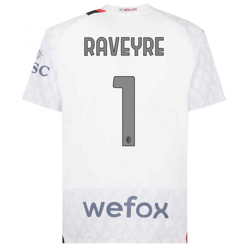 Damen Noah Raveyre #1 Weiß Auswärtstrikot Trikot 2023/24 T-Shirt Belgien