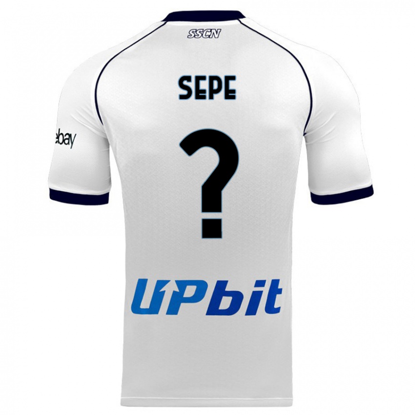 Damen Mauro Sepe #0 Weiß Auswärtstrikot Trikot 2023/24 T-Shirt Belgien