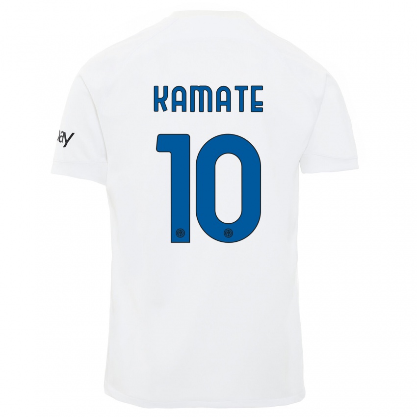Damen Issiaka Kamate #10 Weiß Auswärtstrikot Trikot 2023/24 T-Shirt Belgien