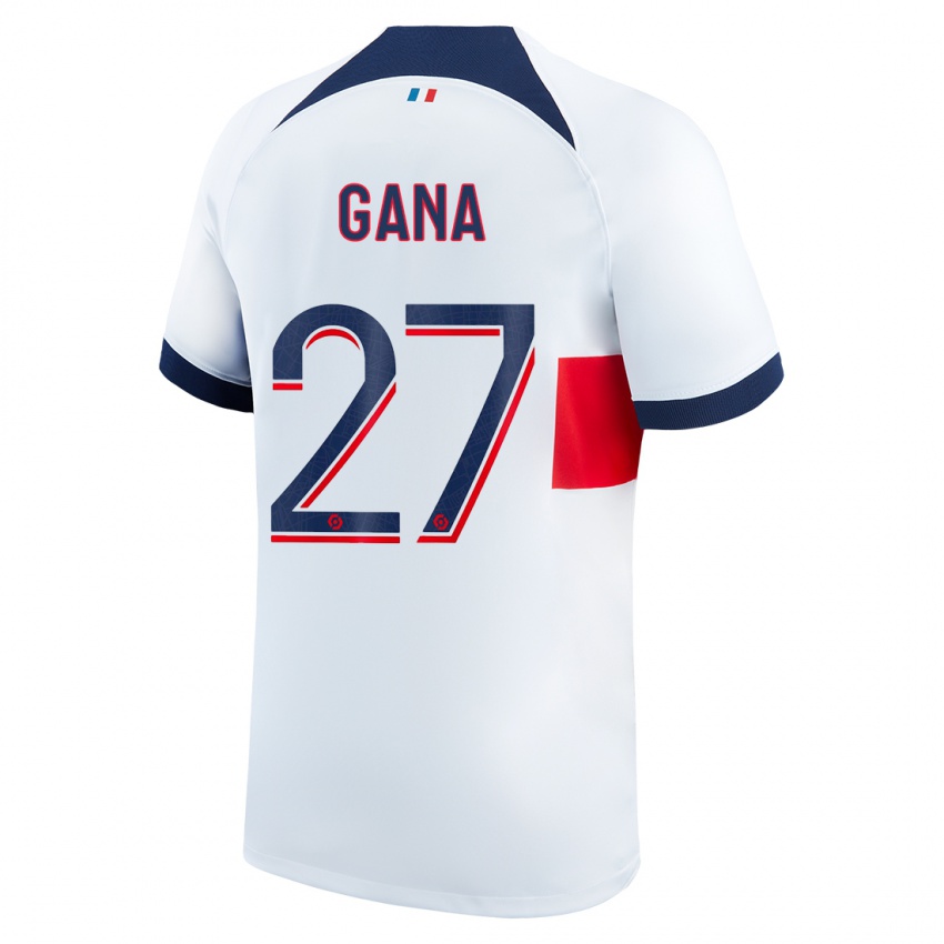 Damen Idrissa Gana Gueye #27 Weiß Auswärtstrikot Trikot 2023/24 T-Shirt Belgien