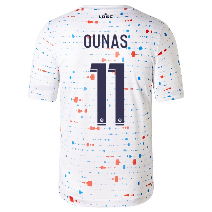 Dames Adam Ounas #11 Wit Uitshirt Uittenue 2023/24 T-Shirt België