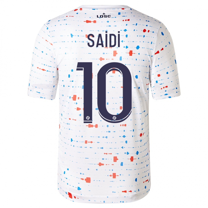 Dames Rachel Saidi #10 Wit Uitshirt Uittenue 2023/24 T-Shirt België