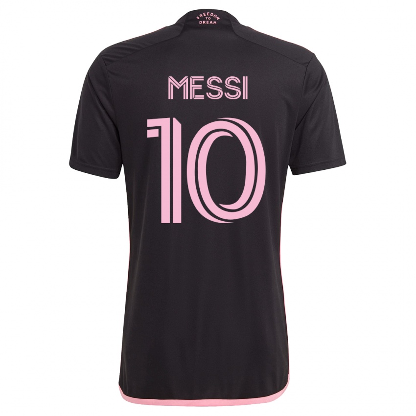 Damen Lionel Messi #10 Schwarz Auswärtstrikot Trikot 2023/24 T-Shirt Belgien