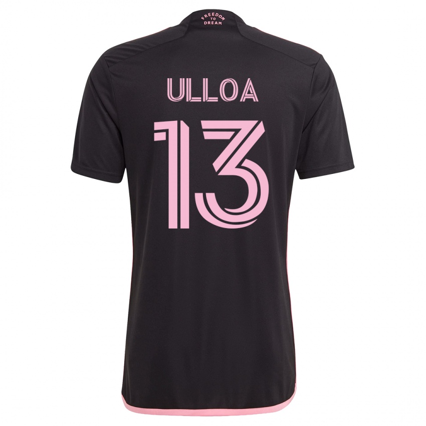 Damen Víctor Ulloa #13 Schwarz Auswärtstrikot Trikot 2023/24 T-Shirt Belgien