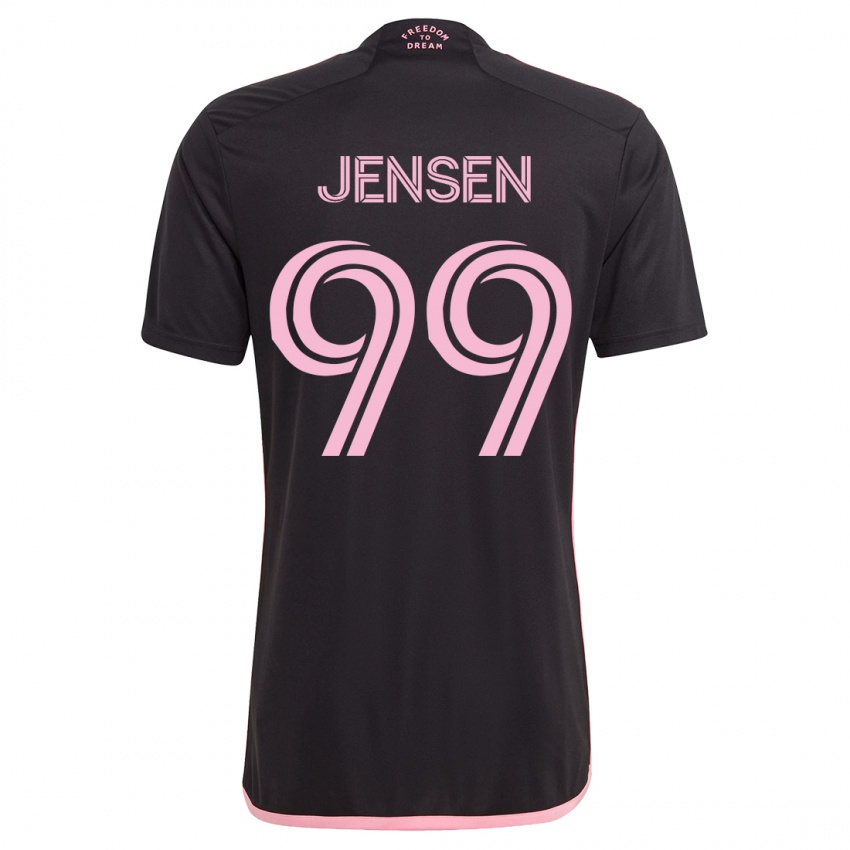 Damen Cole Jensen #99 Schwarz Auswärtstrikot Trikot 2023/24 T-Shirt Belgien
