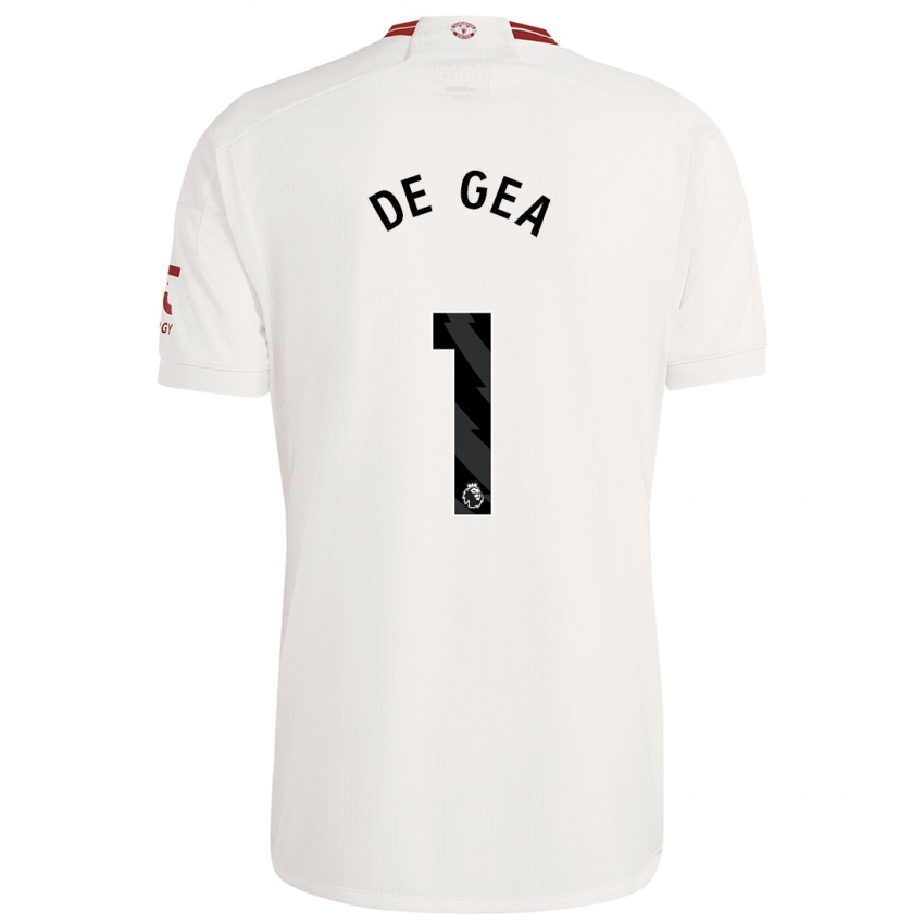 Dames David De Gea #1 Wit Thuisshirt Derde Tenue 2023/24 T-Shirt België