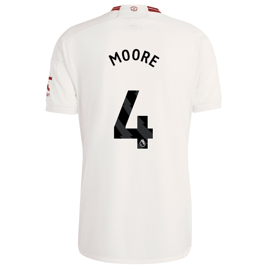 Dames Jade Moore #4 Wit Thuisshirt Derde Tenue 2023/24 T-Shirt België