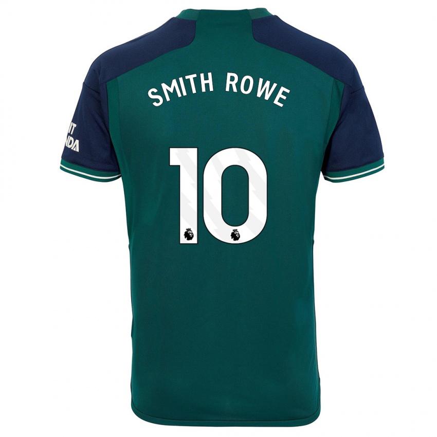 Damen Emile Smith Rowe #10 Grün Ausweichtrikot Trikot 2023/24 T-Shirt Belgien