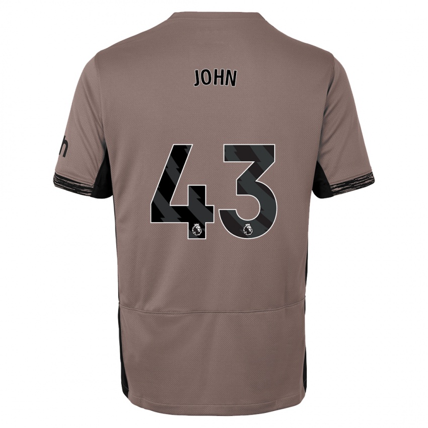 Dames Nile John #43 Donker Beige Thuisshirt Derde Tenue 2023/24 T-Shirt België