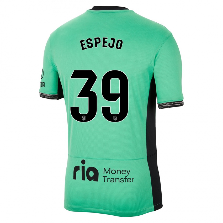 Damen Diego Espejo #39 Frühlingsgrün Ausweichtrikot Trikot 2023/24 T-Shirt Belgien
