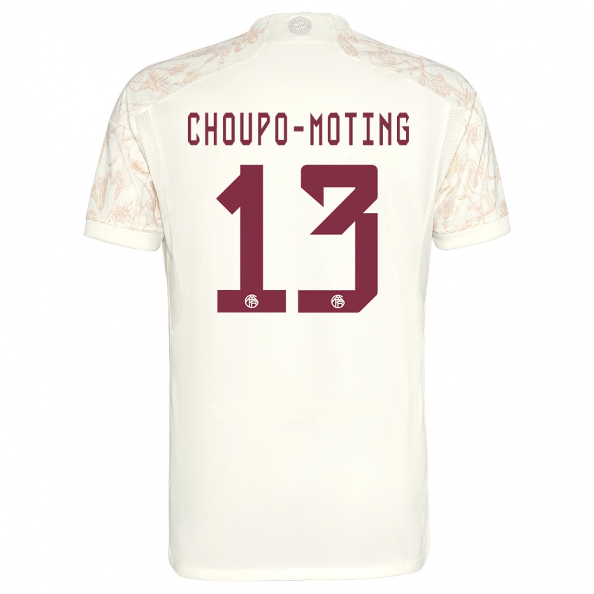 Femme Maillot Eric Maxim Choupo-Moting #13 Blanc Cassé Troisieme 2023/24 T-Shirt Belgique