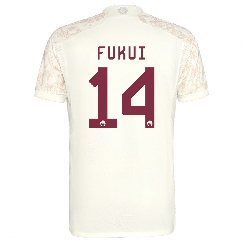 Damen Taichi Fukui #14 Cremefarben Ausweichtrikot Trikot 2023/24 T-Shirt Belgien