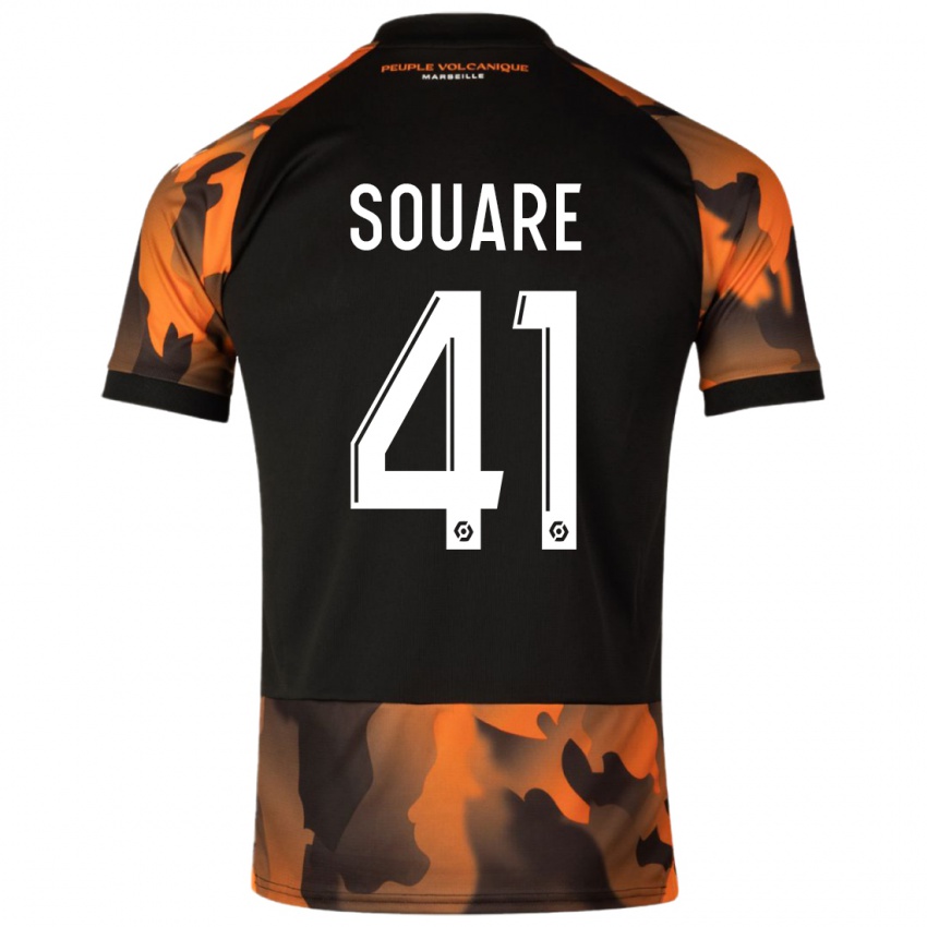 Dames Cheick Souare #41 Zwart Oranje Thuisshirt Derde Tenue 2023/24 T-Shirt België