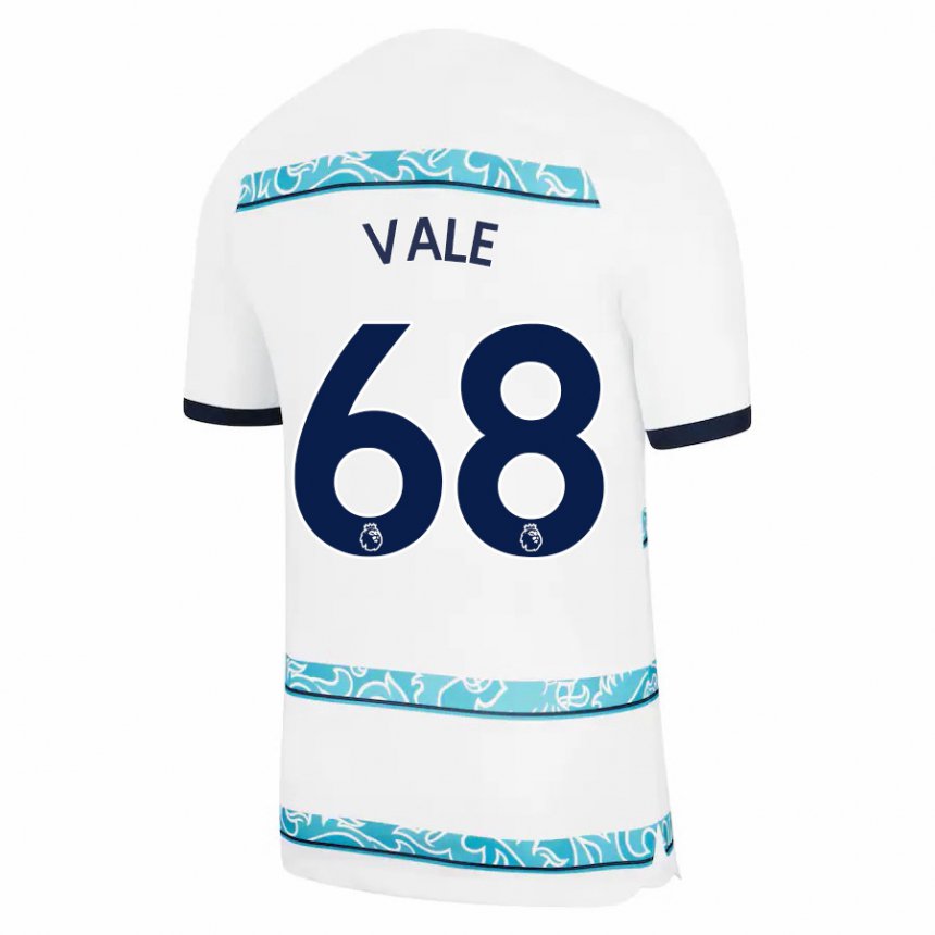 Kinder Harvey Vale #68 Weiß Hellblau Ausweichtrikot Trikot 2022/23 T-shirt Belgien