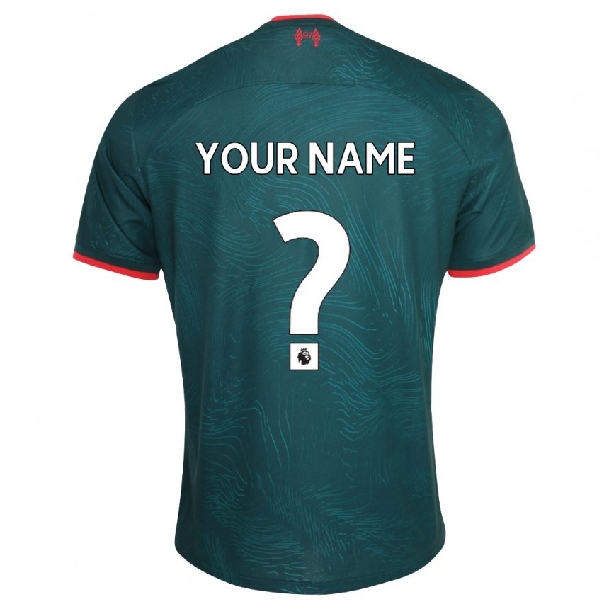 Kinder Ihren Namen #0 Dunkelgrün Ausweichtrikot Trikot 2022/23 T-shirt Belgien