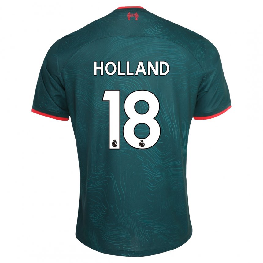 Kinder Ceri Holland #18 Dunkelgrün Ausweichtrikot Trikot 2022/23 T-shirt Belgien
