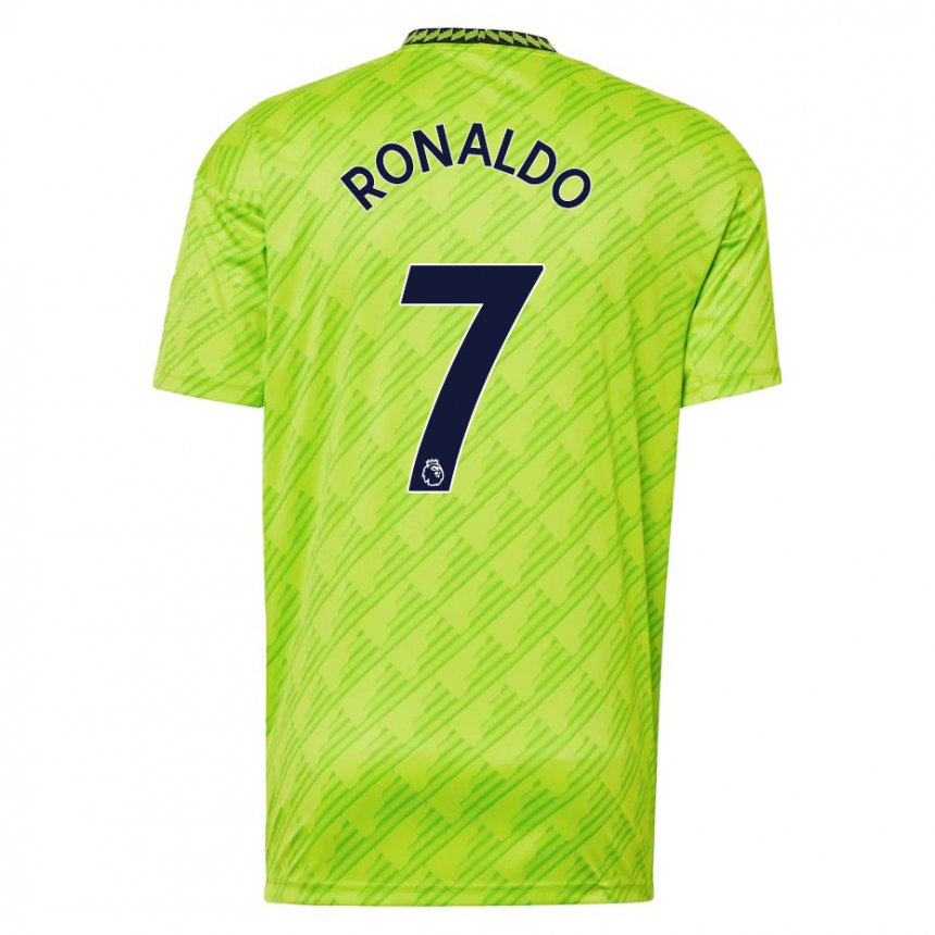 Enfant Maillot Cristiano Ronaldo #7 Vert Clair Troisieme 2022/23 T-shirt Belgique