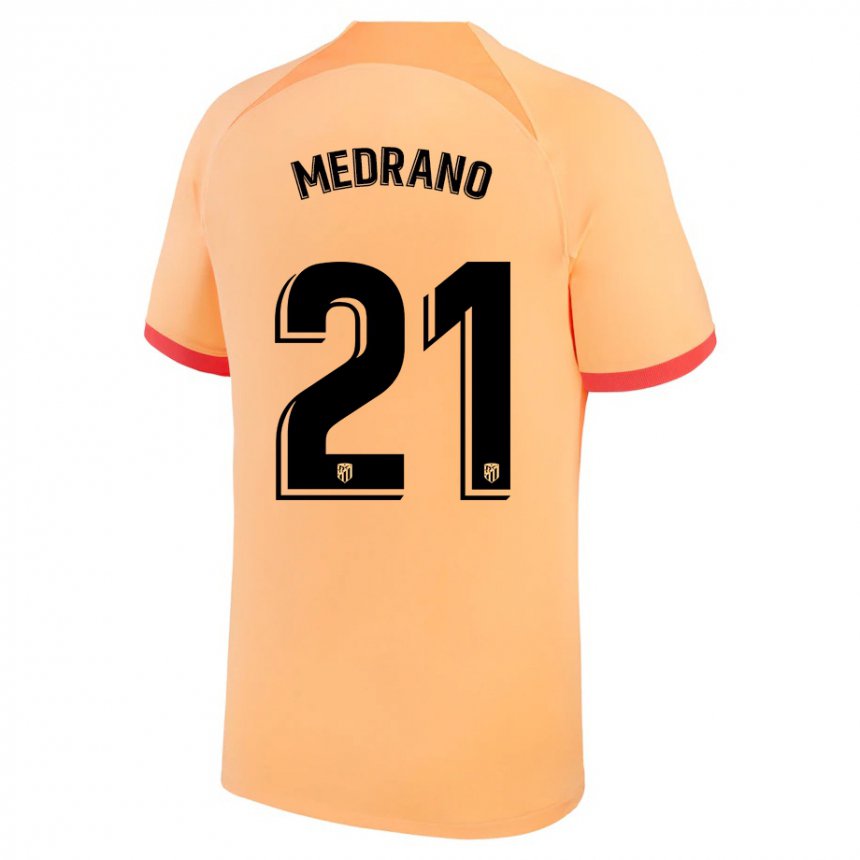 Enfant Maillot Fernando Medrano #21 Orange Clair Troisieme 2022/23 T-shirt Belgique