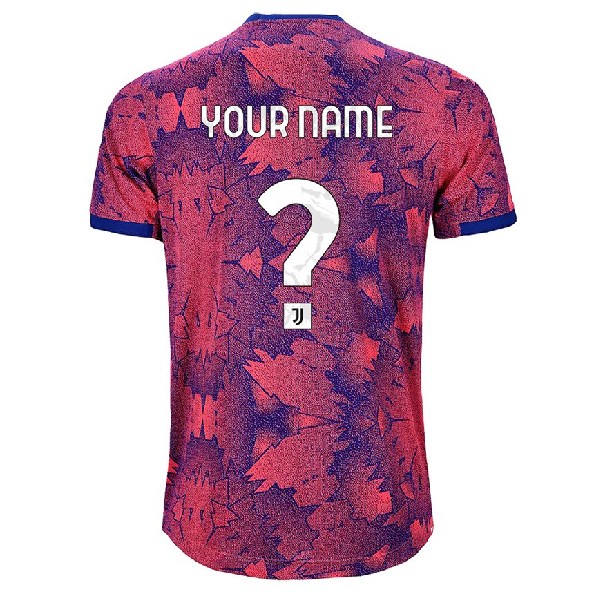 Enfant Maillot Votre Nom #0 Rose Rouge Bleu Troisieme 2022/23 T-shirt Belgique