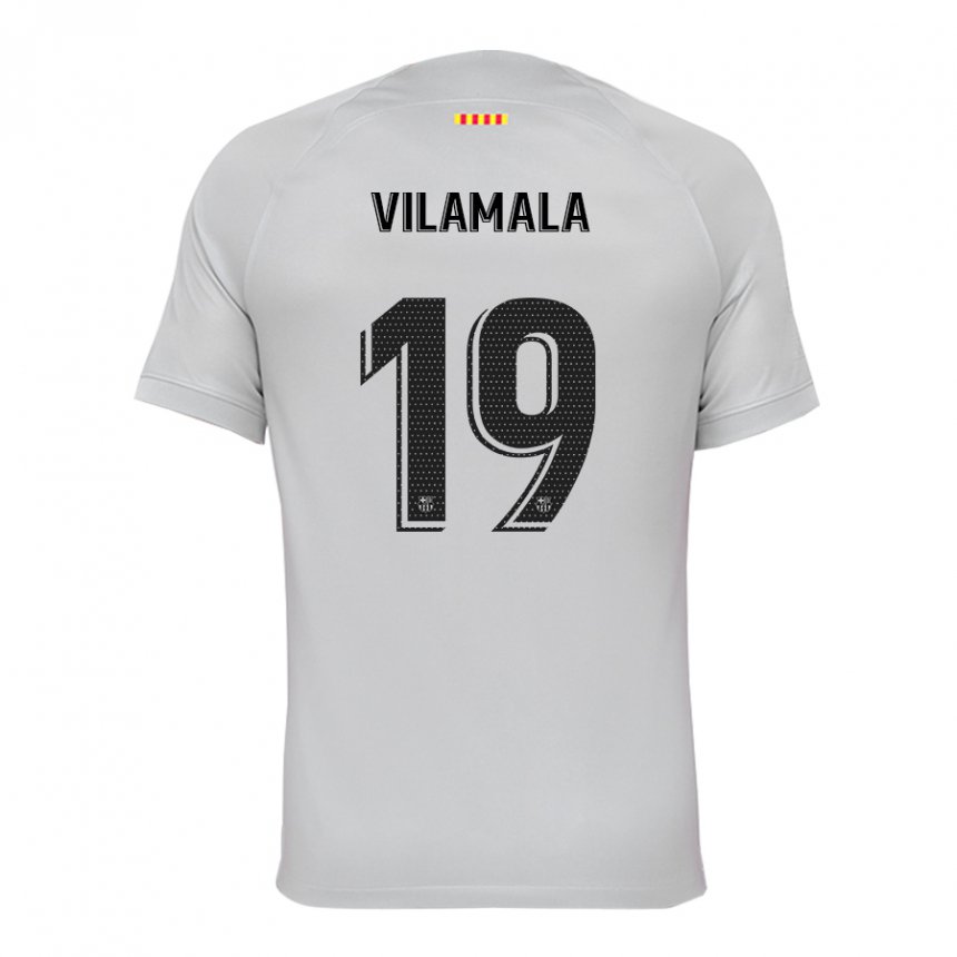 Herren Bruna Vilamala #19 Grau Rot Blau Ausweichtrikot Trikot 2022/23 T-shirt Belgien