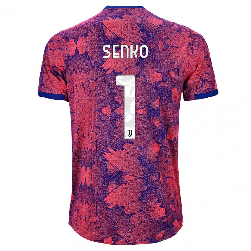 Herren Zsombor Senko #1 Rosarot Blau Ausweichtrikot Trikot 2022/23 T-shirt Belgien