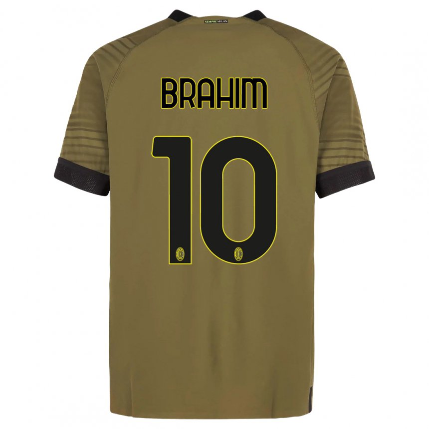 Homme Maillot Brahim Diaz #10 Vert Foncé Noir Troisieme 2022/23 T-shirt Belgique