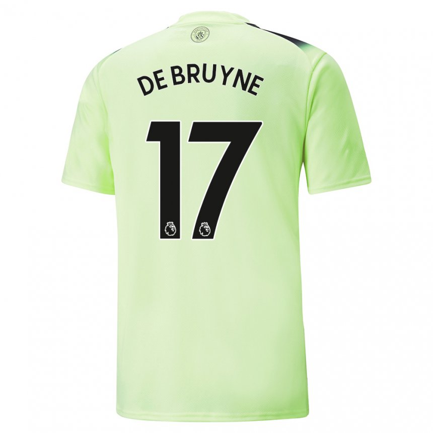 Homme Maillot Kevin De Bruyne #17 Vert Gris Foncé Troisieme 2022/23 T-shirt Belgique