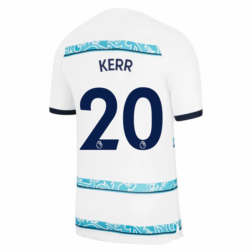 Damen Sam Kerr #20 Weiß Hellblau Ausweichtrikot Trikot 2022/23 T-shirt Belgien