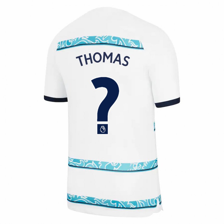 Damen Silko Thomas #0 Weiß Hellblau Ausweichtrikot Trikot 2022/23 T-shirt Belgien