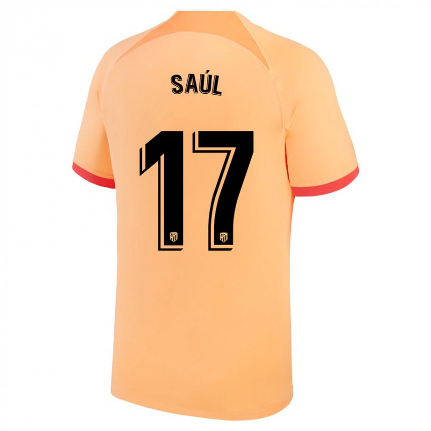 Femme Maillot Saul Niguez #17 Orange Clair Troisieme 2022/23 T-shirt Belgique